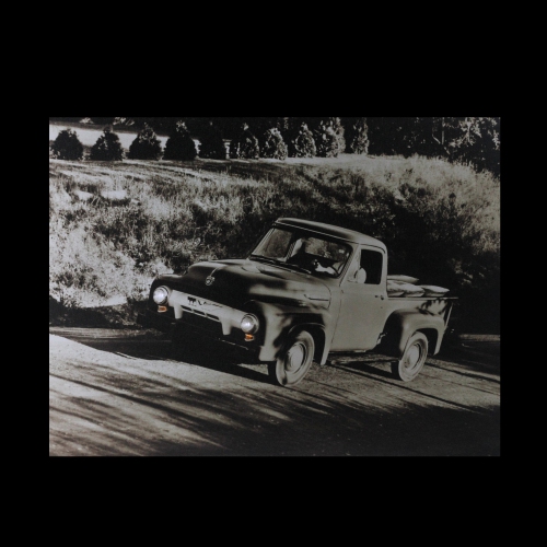 LED Lighted Older Model Ford Truck Canvas Wall Art 12" x 15.75"