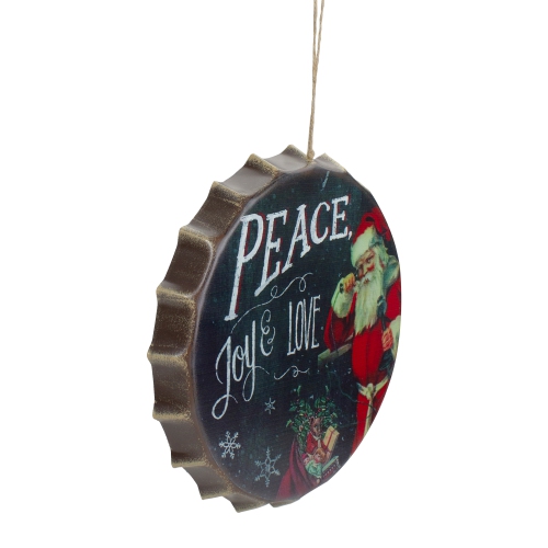 Décoration murale de Noël, paix, joie et amour, rouge et blanc, 11.75 po