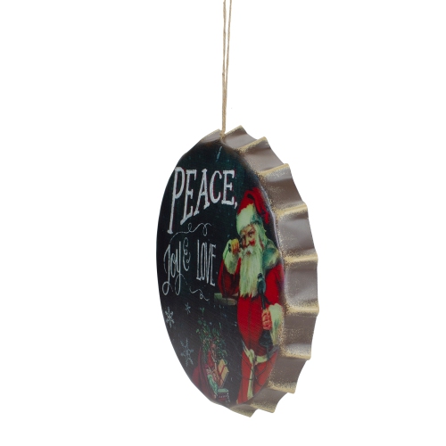 Décoration murale de Noël, paix, joie et amour, rouge et blanc, 11.75 po