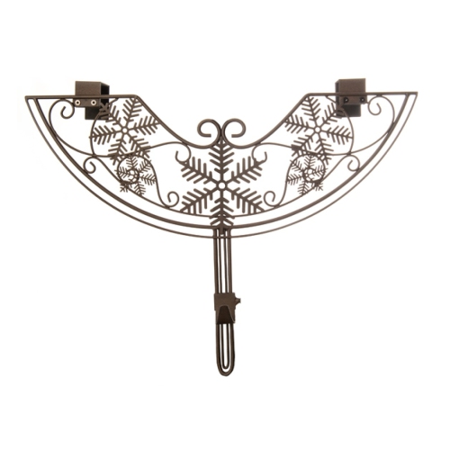 24" Brown Snowflake Adjustable Christmas Wreath Hanger