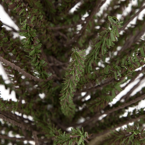 2' Green and Brown Warsaw Twig Artificial Christmas Tree with Burlap Base - Unlit