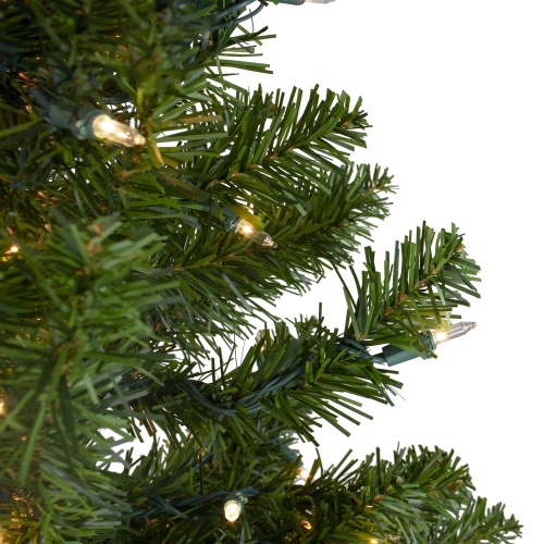 5' Pre-Lit Medium Canadian Pine Artificial Christmas Tree, Clear Lights