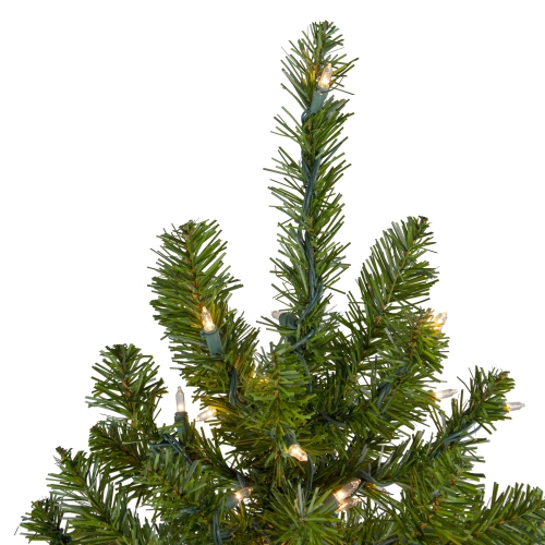 5' Pre-Lit Medium Canadian Pine Artificial Christmas Tree, Clear Lights