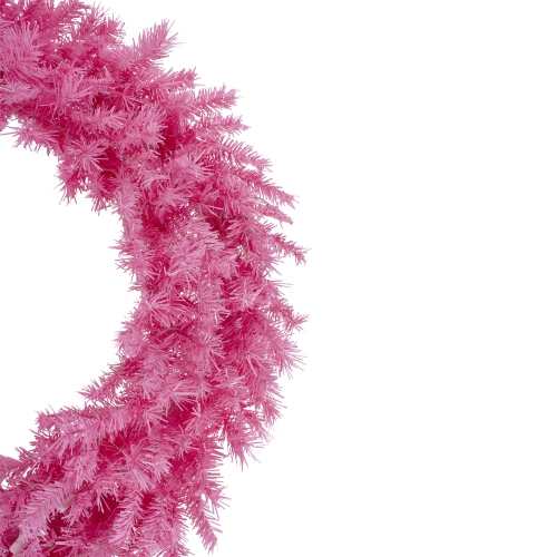36" Pink Spruce Artificial Christmas Wreath, Unlit