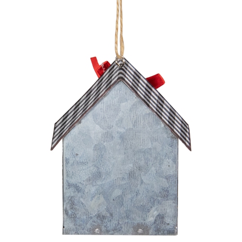 Décoration de Noël en acier galvanisé illuminé à DEL de 3.5 po avec couronne