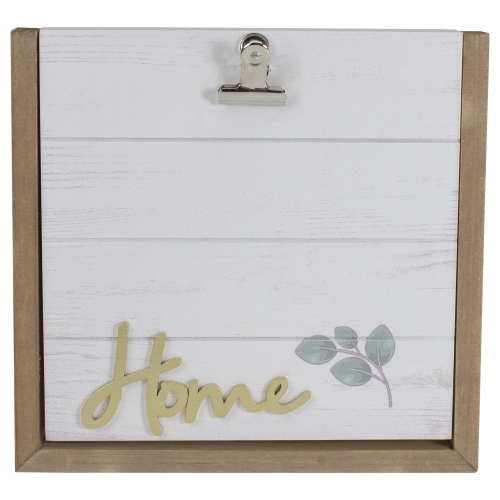 Photo Clip "Home" Frame with Hinge Design Table Top Decor 8.5"