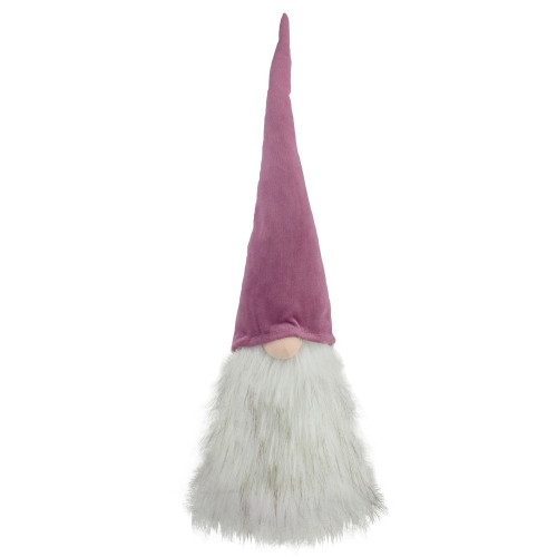 NORTHLIGHT  17" Battery Operated Lighted Gnome Christmas Decoration In Mauve