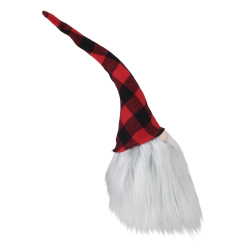 16" Red and Black Buffalo Plaid Gnome Christmas Figure