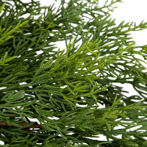 24" Soft Green Cedar Artificial Christmas Wreath with Pine Cones - Unlit