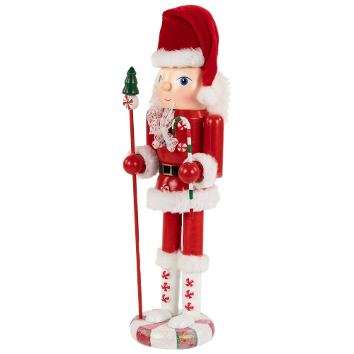 18.5" Red and White Mrs. Claus Christmas Nutcracker