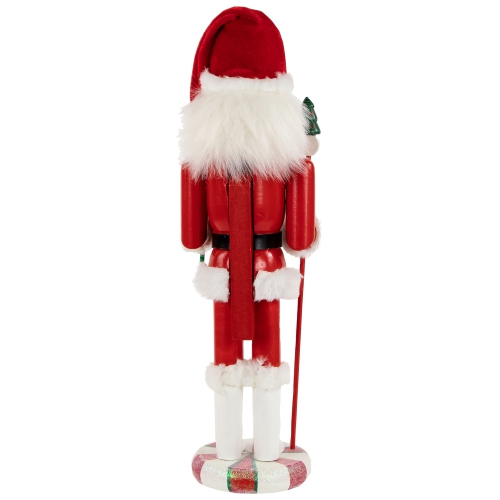 18.5" Red and White Mrs. Claus Christmas Nutcracker