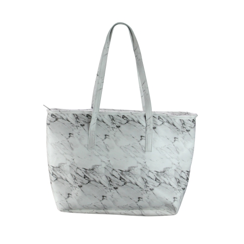 17" Iceware White Marble Insulated Lunch Tote Bag