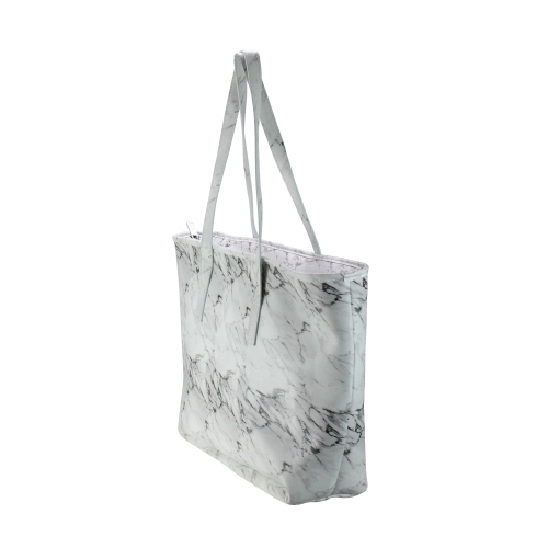 17" Iceware White Marble Insulated Lunch Tote Bag