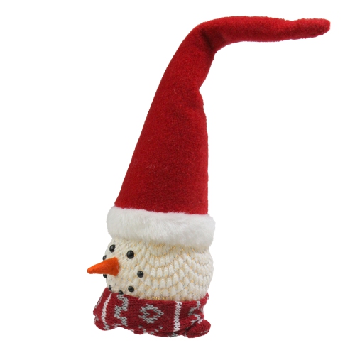 14" LED Lighted Santa Snowman Head Christmas Table Top Decoration