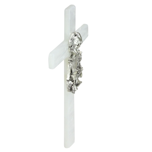 Boy's Mother of Pearl First Communion Wall Cross