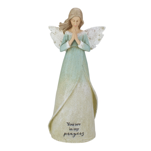 ROMAN  8.5" You Are In My Prayers Religious Angel Figure In Multicolor