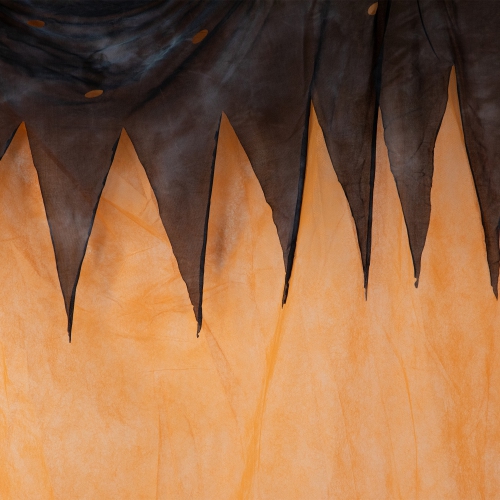 11' Scary Jack-o'-Lantern with Monster Hands Hanging Halloween Decoration