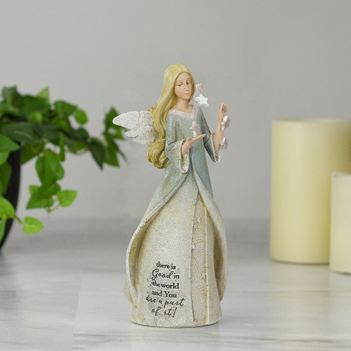 8.5" There is Good in the World Religious Angel Figure