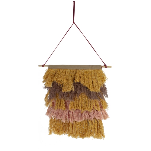 NORTHLIGHT  13" Rustic Neutral Tones Miniature String Shade Wall Art Decoration