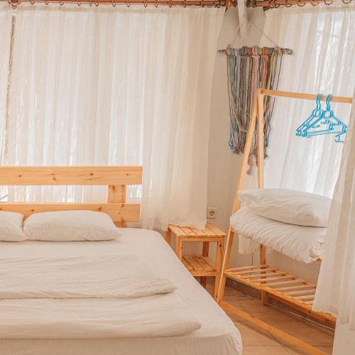 31" Rustic Knotted Rope Shade on Birch Branch Wall Art Decoration