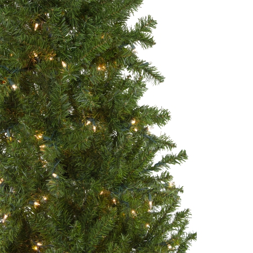 7.5' Pre-Lit Pencil Canadian Pine Artificial Christmas Tree - Clear Lights