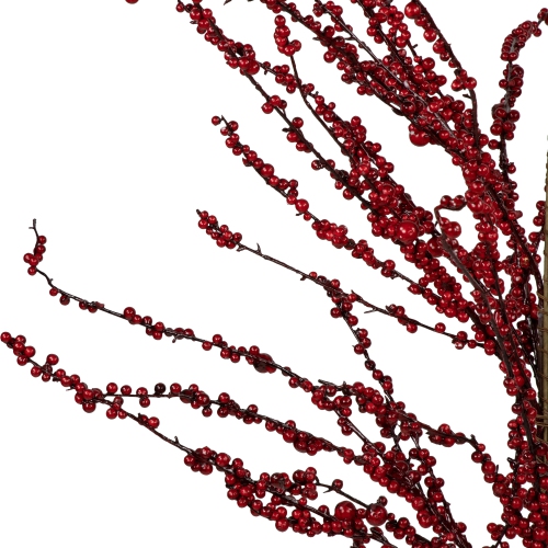 5' Brown and Red Berries Artificial Christmas Tree - Unlit