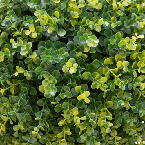 55.5" Potted Two-Tone Artificial Boxwood Double Ball Topiary Tree