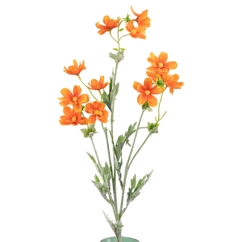 27.5" Orange Baby Cosmos Artificial Silk Floral Spray