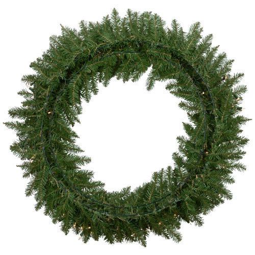36" Pre-Lit Eastern Pine Artificial Christmas Wreath - Clear Lights