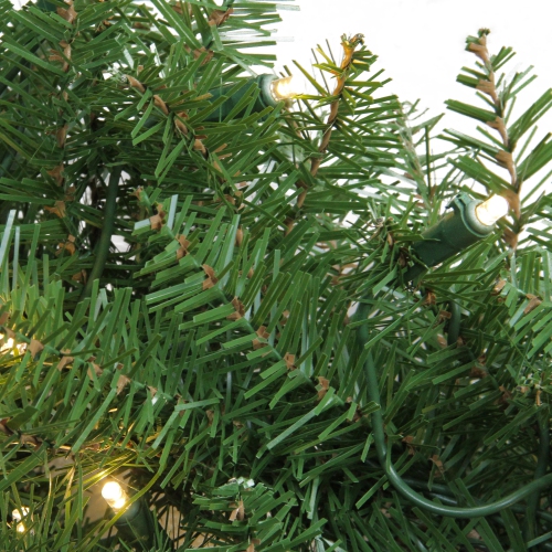 Pre-Lit Northern Pine LED Artificial Christmas Wreath - 48-Inch, Warm White Lights