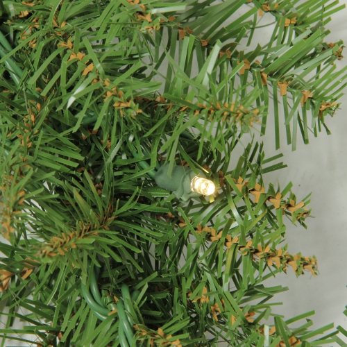 9' x 10" Pre-Lit Northern Pine Artificial Christmas Garland - Warm White LED Lights