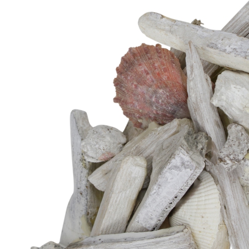 Nautical Driftwood and Seashell Artificial Summer Wreath, 12.5-Inch