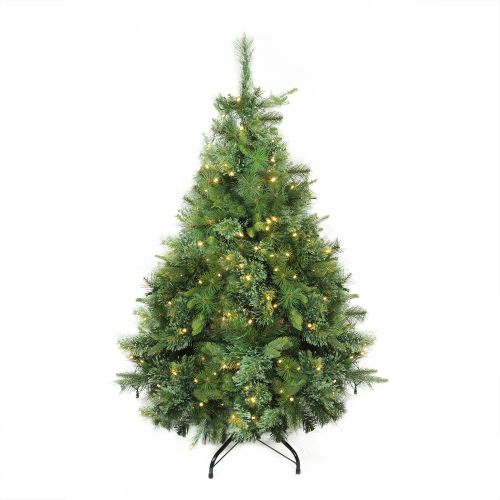 4.5' Pre-Lit Full Ashcroft Cashmere Pine Artificial Christmas Tree - Warm Clear LED Lights