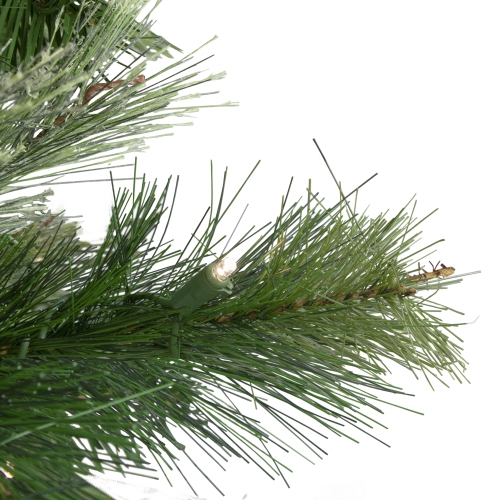 4.5' Pre-Lit Full Ashcroft Cashmere Pine Artificial Christmas Tree - Warm Clear LED Lights