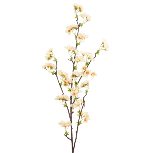 Gerbe floral artificiel de soie, 36 po, abricot et coince aux pêches