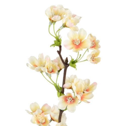 Gerbe floral artificiel de soie, 36 po, abricot et coince aux pêches