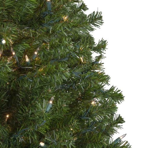 6' Pre-Lit Medium Canadian Pine Artificial Christmas Tree, Clear Lights
