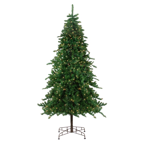 NORTHLIGHT  9' Pre-Lit Medium Eden Spruce Artificial Christmas Tree - Clear Lights