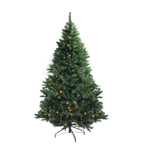 9.5' Pre-Lit Full Buffalo Fir Artificial Christmas Tree - Warm White LED Lights