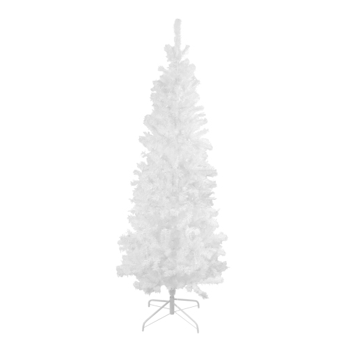 NORTHLIGHT  6.5' Winston Pine Slim Artificial Christmas Tree - Unlit In White