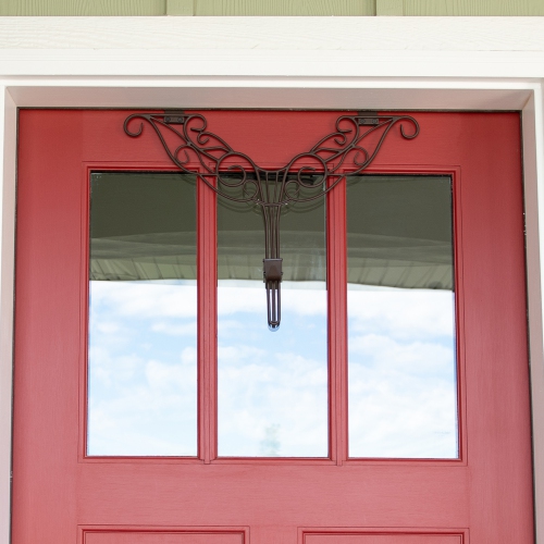 24" Ornate Scrollwork Decorative Christmas Wreath Hanger