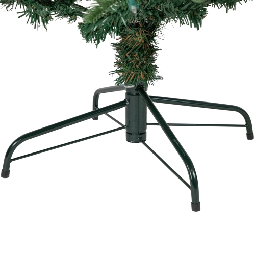 6.5' Pre-Lit Nordmann Fir Artificial Christmas Tree, Warm Clear LED Lights