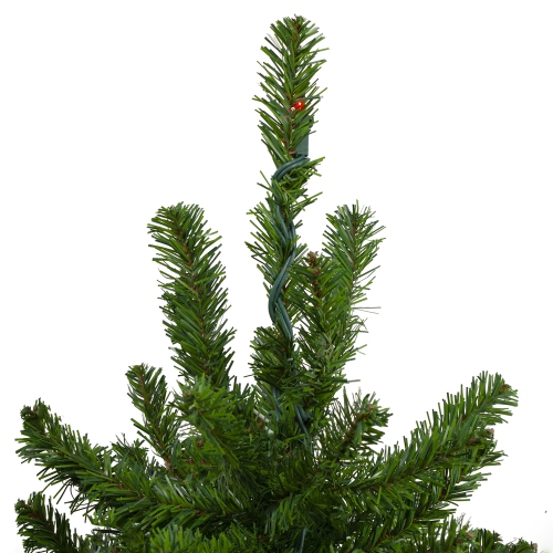 Set of 3 Pre-Lit Slim Alpine Artificial Christmas Trees 6' - Multi Lights