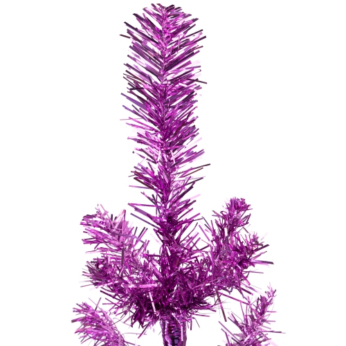 3' Medium Purple Tinsel Twig Artificial Christmas Tree - Unlit