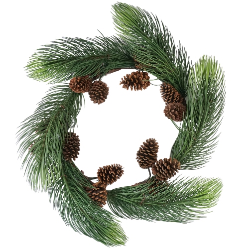 Long Pine Needle Artificial Christmas Wreath - 30-Inch, Unlit