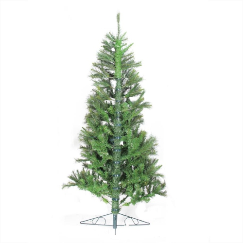 6.5' Pre-Lit Medium Canyon Pine Artificial Christmas Wall Tree, Clear Lights