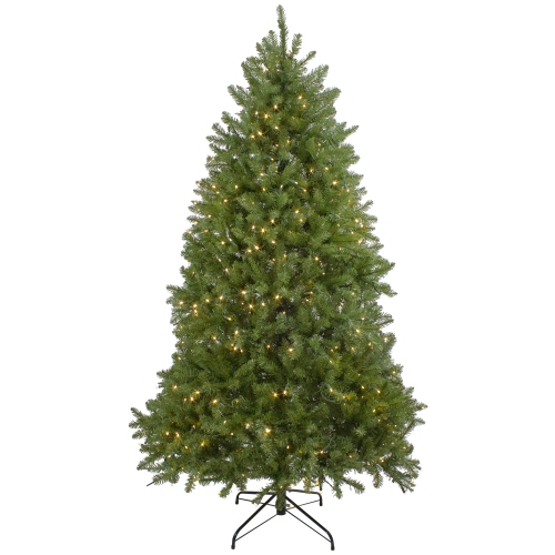 7.5' Pre-Lit Green Medium Northern Pine Artificial Christmas Tree - Warm Clear LED Lights