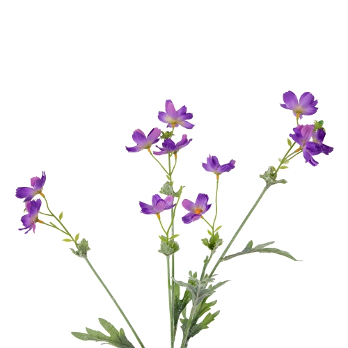 27.5" Purple Baby Cosmos Artificial Silk Floral Spray