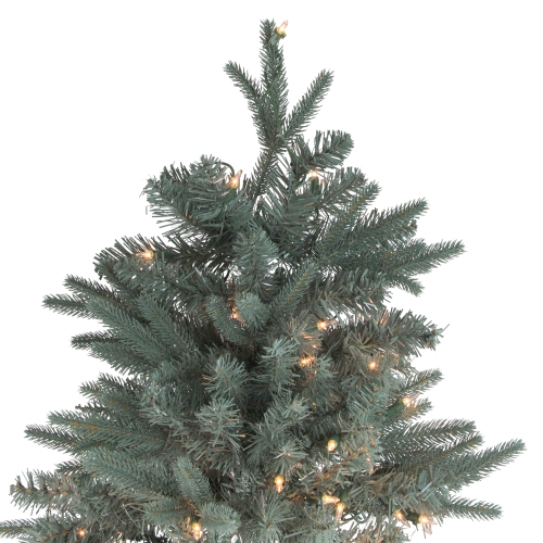 Sapin de Noël artificiel mince de Washington Fraser illuminé, 10 pi - lumières transparentes
