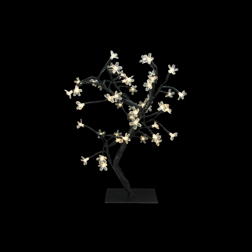 18" LED Lighted Japanese Sakura Blossom Flower Tree - Warm White Lights